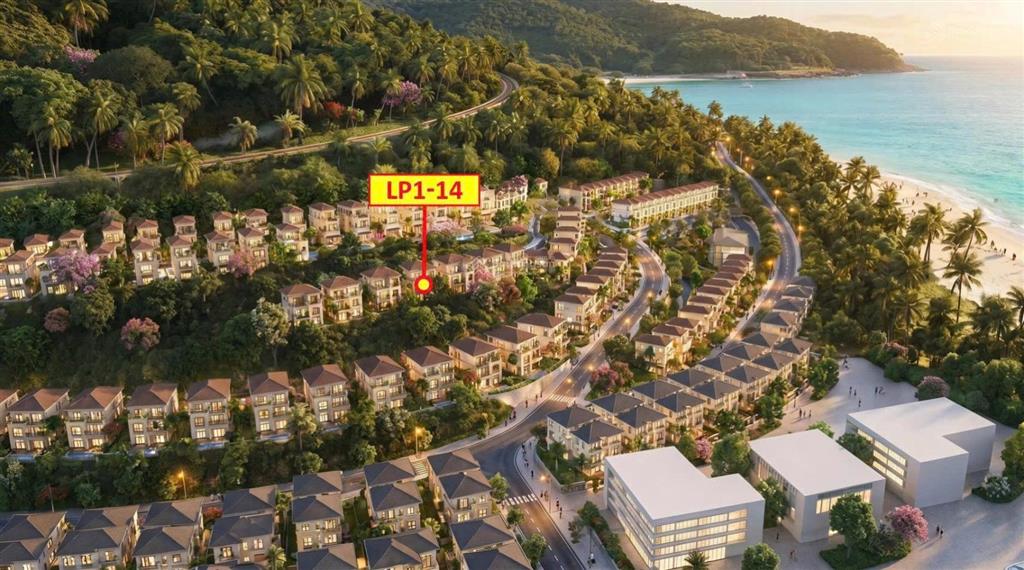 Săn hàng hiếm biệt thự đơn lập sườn đồi view biển lp 11 tại vin hải vân bay