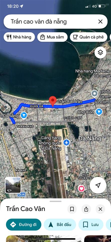 Chưa qua đầu tư, chủ giảm sâu thấp hơn 17 tỷ cho 190 m2 mặt tiền trần cao vân. trung tâm đà nẵng