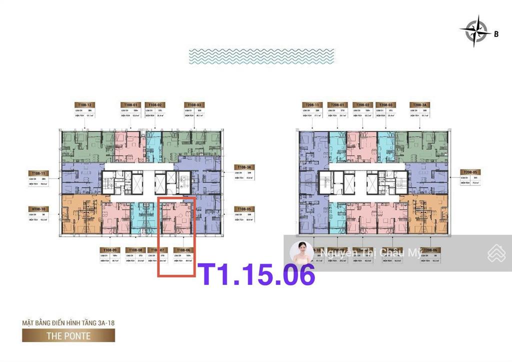 1pn+ tầng 15 view biển bán đảo hướng đông vay ân hạn lãi 01/2027 sun ponte ms châu mỹ