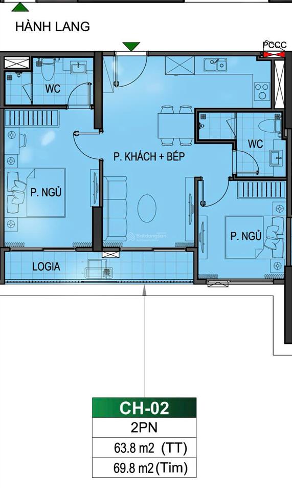 2pn 2wc 63,8m2 giá tốt 3,95 tỷ dự án metropolitan ocean park (nhận nhà t8/2026)
