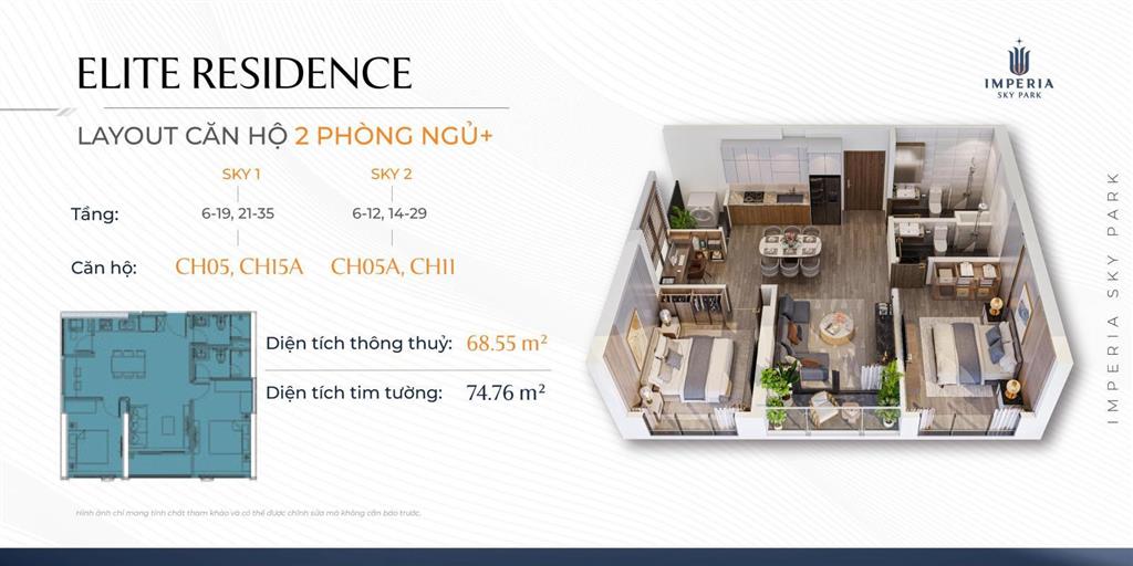 2pn imperia sky park ngay vành đai 3.5, giá chỉ 5.5 tỷ