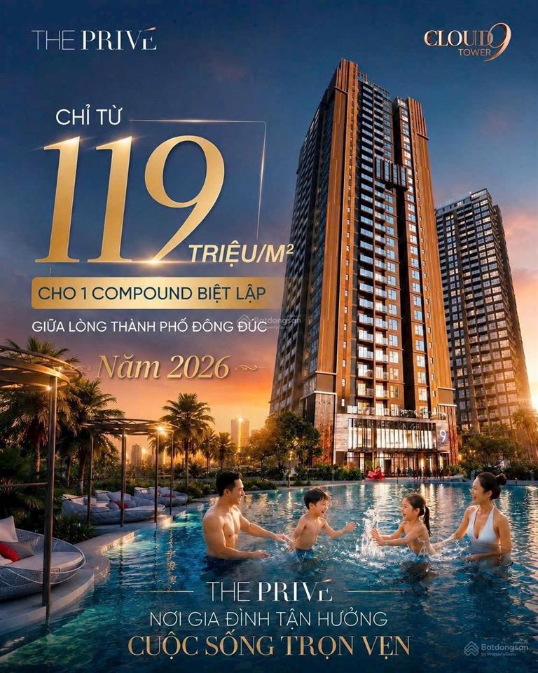 Căn hộ the privé quận 2 2pn có ban công view sông giá 8,1 tỷ (chưa vat)