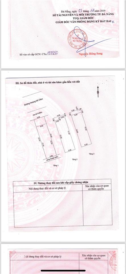 Bán nhà 3 tầng hoàng kế viêm, ngũ hành sơn, đà nẵng 0905 890 ***