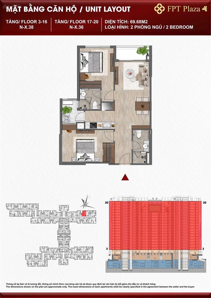 Chính chủ cần bán căn 2pn view sông và view biển, mua giai đoạn 1