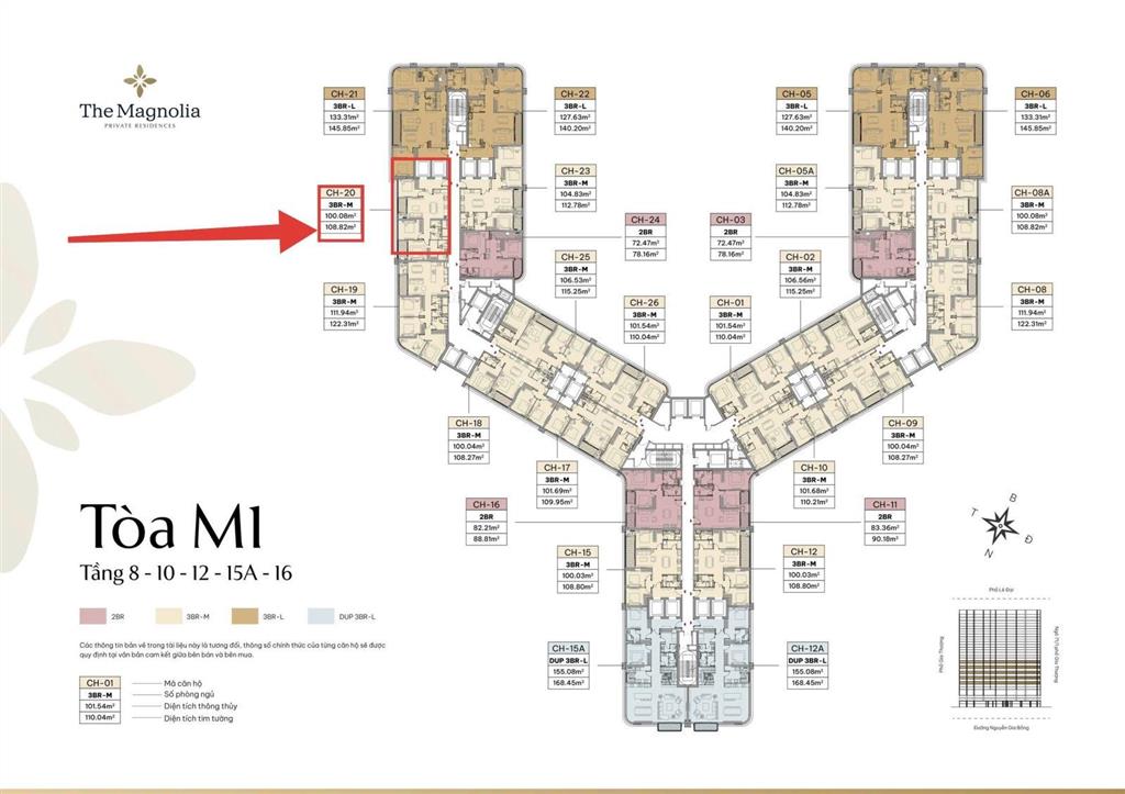 Bán gấp căn 3pn trục 20 tầng x giá 10,4 tỷ the magnolia private residences khai sơn 0963 603 ***