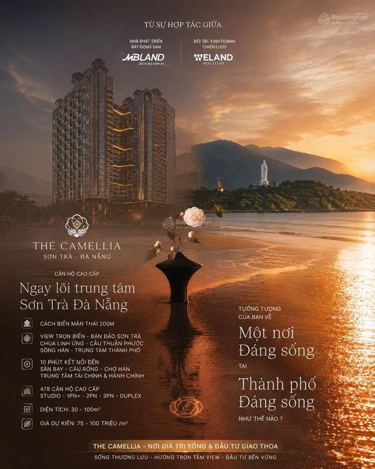 The camellia sơn trà dự kiến chỉ từ 2 tỷ cơ hội sở hữu căn hộ view biển hiếm ngay trung tâm đà nẵng