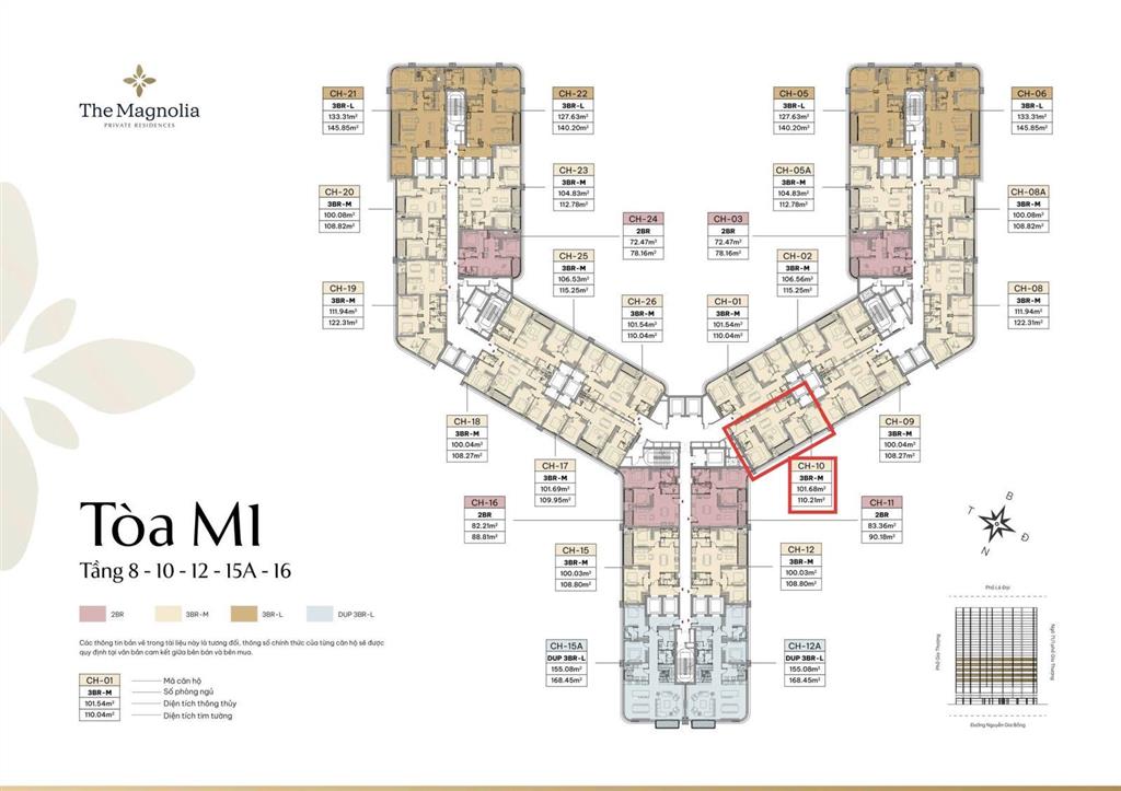 Bán gấp căn 3pn đông nam trục căn 10 10,2tỷ view hồthe magnolia mik khai sơn 0963 603 ***