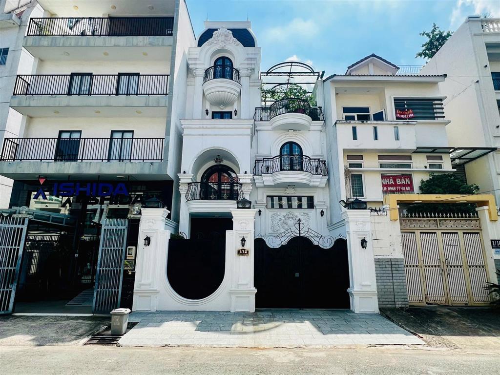 Biệt thự đẹp liền kề tthc thủ thiêm trục bờ sông trần não, 8x23m (184m²) xd 5 tầng, giá chỉ 52 tỷ
