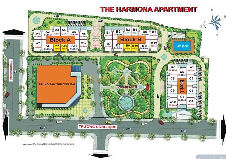 Bán chcc the harmona 50m² 1pn 1wc, có sổ, nhà còn mới, giá 3,55 tỷ, 0777 679 ***