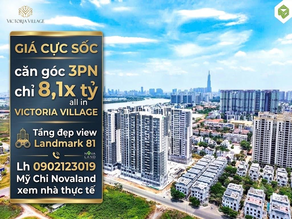 Căn góc 3pn chỉ 8,1x tỷ all in giá tham khảo tốt trong khu vực victoria village