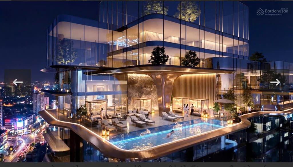 Mở bán sky villa noble west tây hồ 286m, bể bơi sân vườn view hồ tây sông hồng