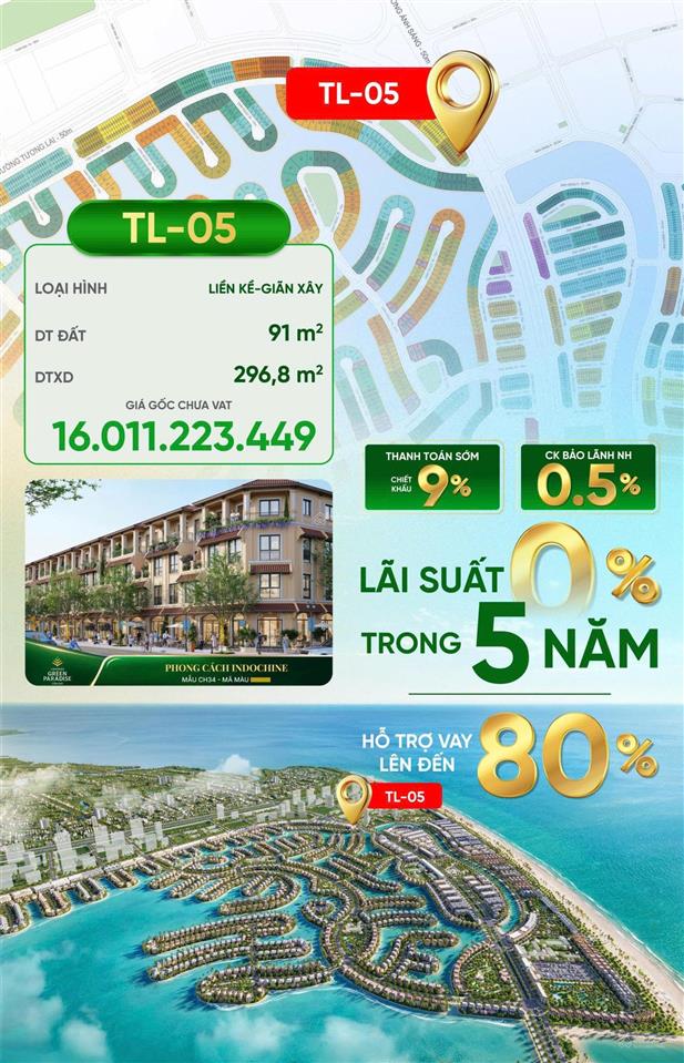 Căn shop trục đường chính tương lai và ánh sáng 50m