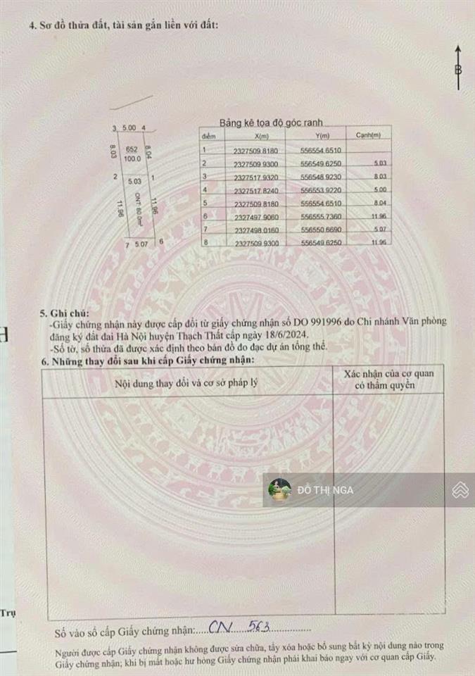 Bán đất thổ cư 100m2 sen trì gần đường tỉnh lộ 420 chỉ 3,5 tỷ, oto vào đất, sẵn sổ. 0962 035 ***