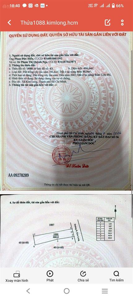 Đất nền đường to rộng đẹp gần khu dân. sổ riêng giáp nhau. cách vũng tàu khoảng 10km