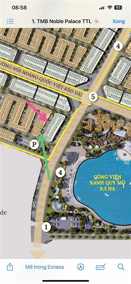 Chính chủ bán căn 60m2 cách đường 50m 1 dãy nhà đường thông, gần công viên