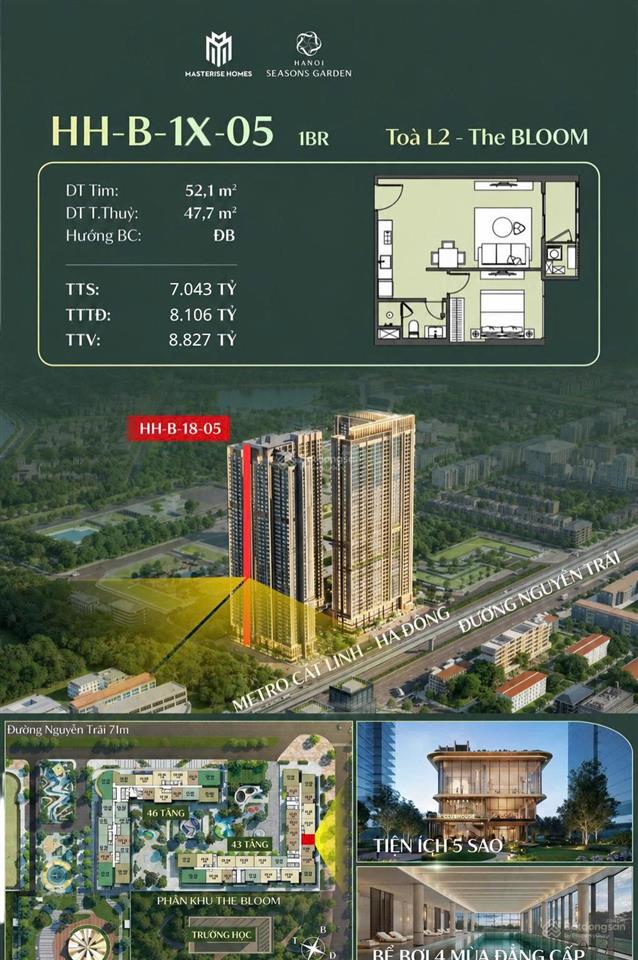 Siêu phẩm đầu tư hoặc ở siêu rộng căn 1br + ngay 0996 934 ***