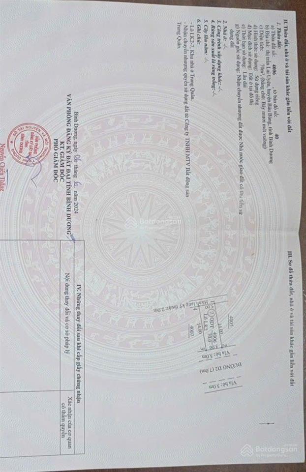 Chính chủ cần bán lô đất bình dương mặt tiền đường 7m, giá đầu tư siêu tốt