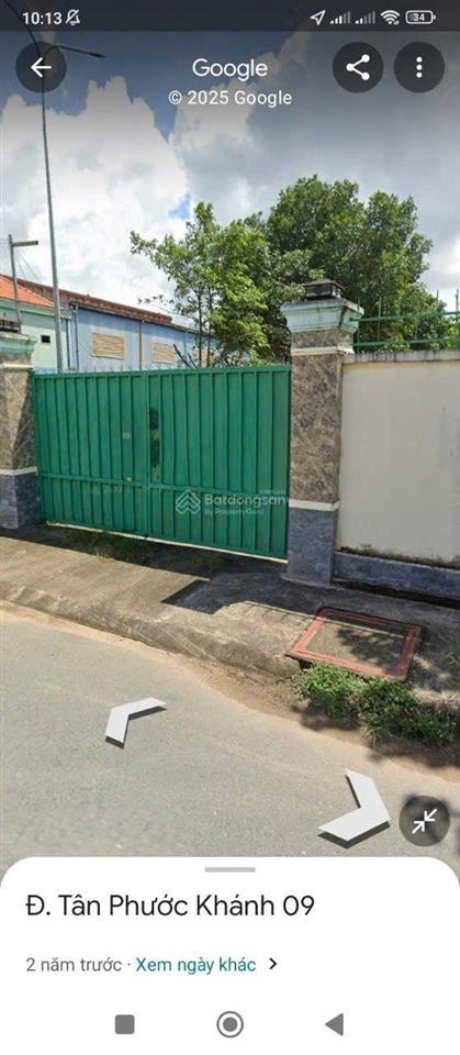 Bán lô đất mặt tiền đường nhựa tân phước khánh, tân uyên, bình dương