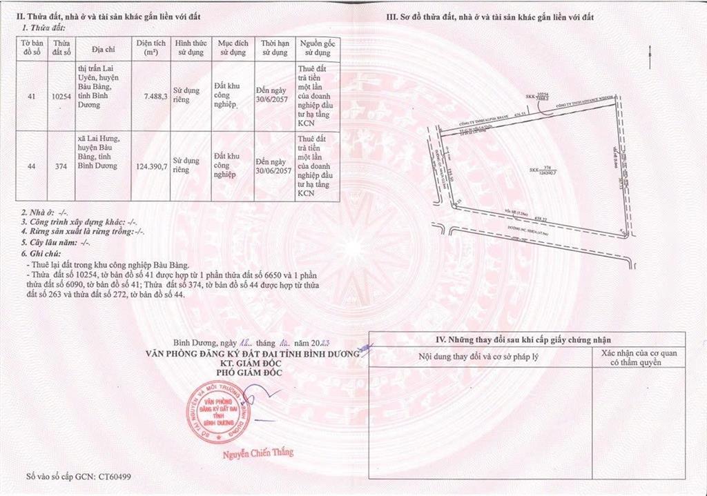 Bán đất kcn 50.000m2 becamex chơn thành, bình phước 2,86 triệu/m²