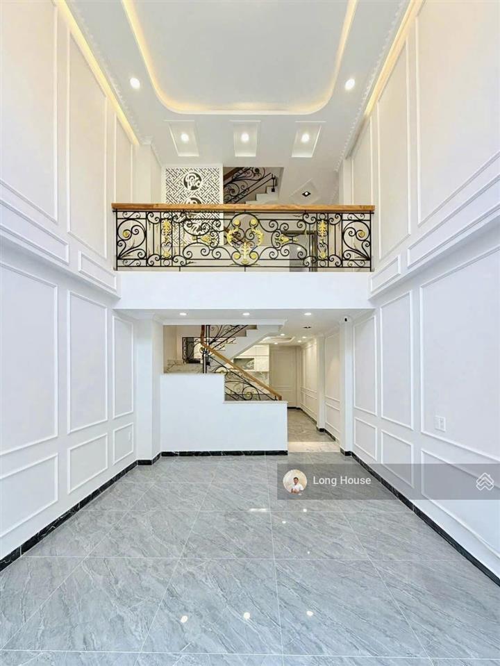 Nhà 5 tầng xây mới, dt 49m², sổ vuông. khu vip ngay mặt tiền nguyễn thị huỳnh nguyễn văn trỗi