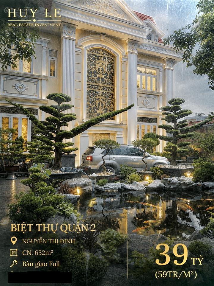 [652m2] biệt thự mặt tiền đường số ngay nguyễn thị định quận 2 (59tr/m2)