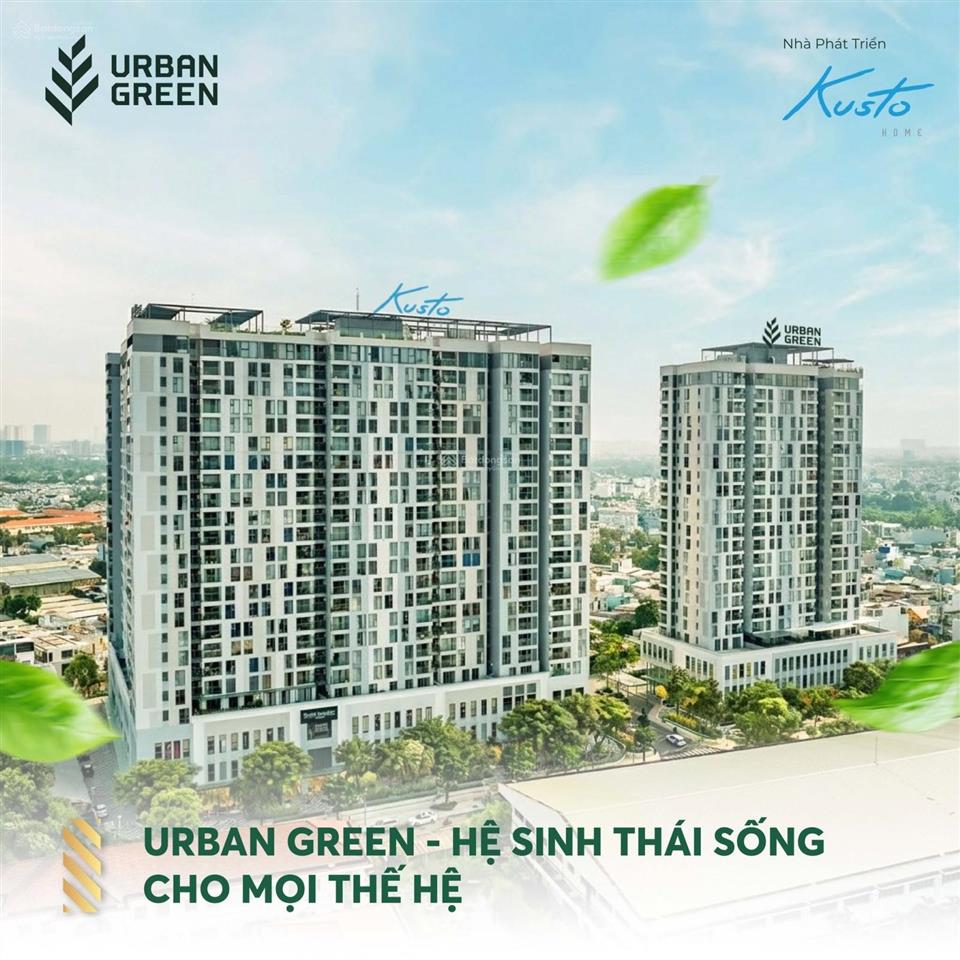 Căn hộ urban green đối diện vạn phúc city diện tích 84m², view nội khu, sổ hồng, giá bán 5,9 tỷ.