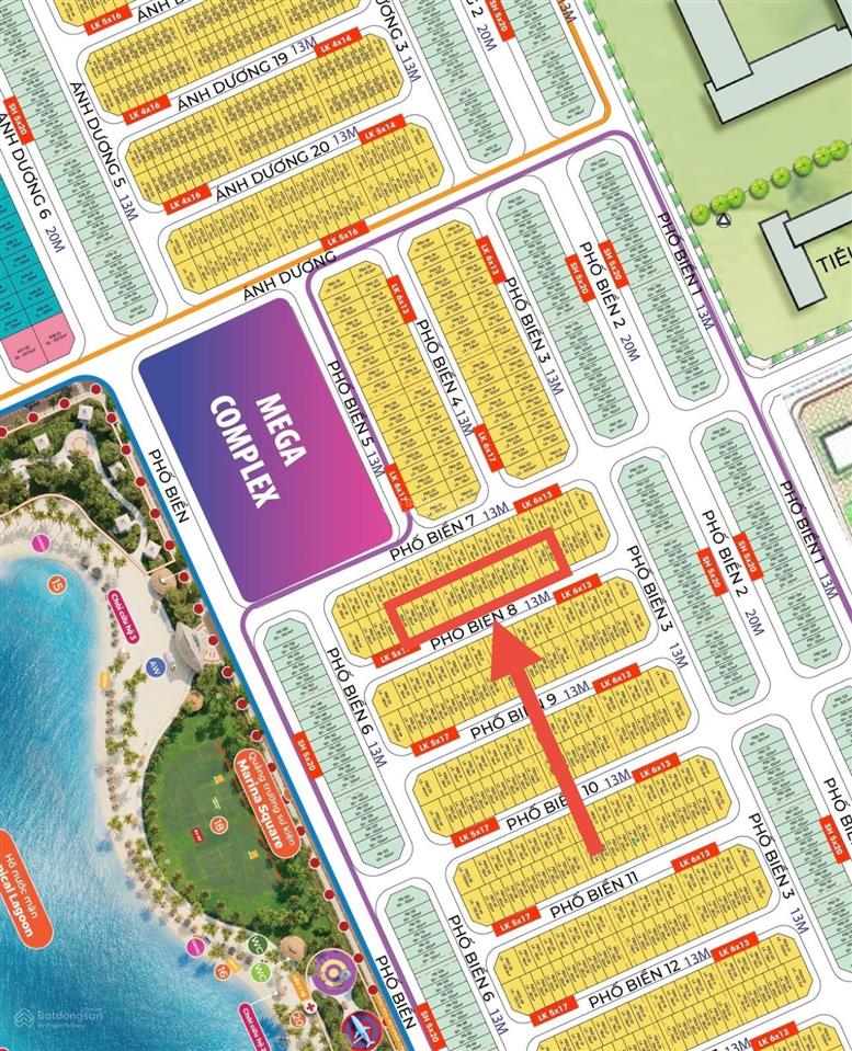 Bán căn liền kề phố biển 85m2, giá tốt ocean park 3