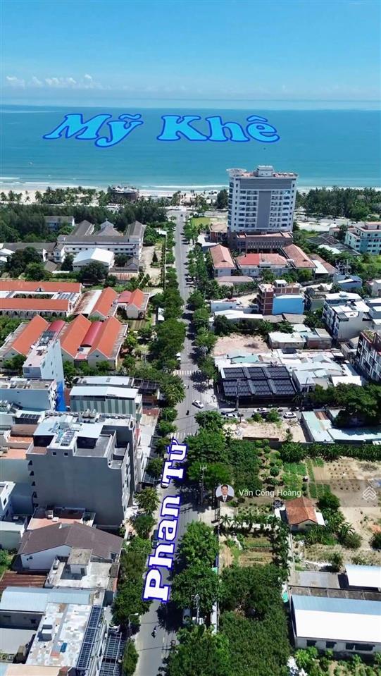 Mặt đường 10.5m phan tứ thông thẳng bãi biển mỹ khê 276m2 xây cao được 11 tầng giá cực tốt