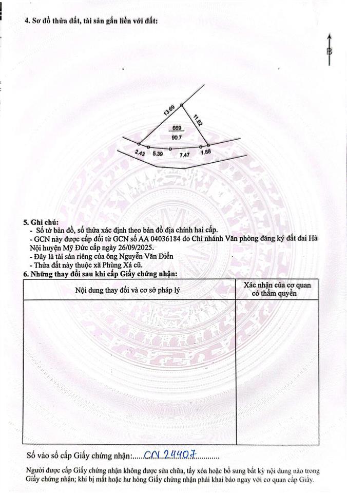 Bán đất làng nghề phùng xá chính chủ