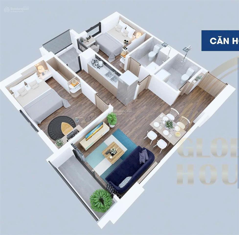 Cần bán nhanh căn hộ 2pn2vs 2 ban công, full nội thất đẹp, giá siêu tốt