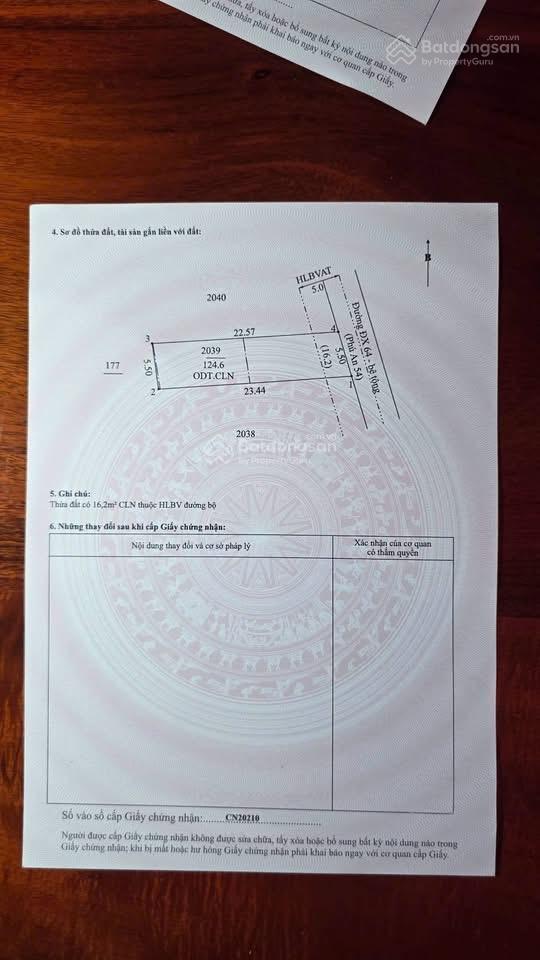 Bán đất phú an, bến cát đất sát bên đường dh609 5.5x25m giá 1 tỷ 050 triệu