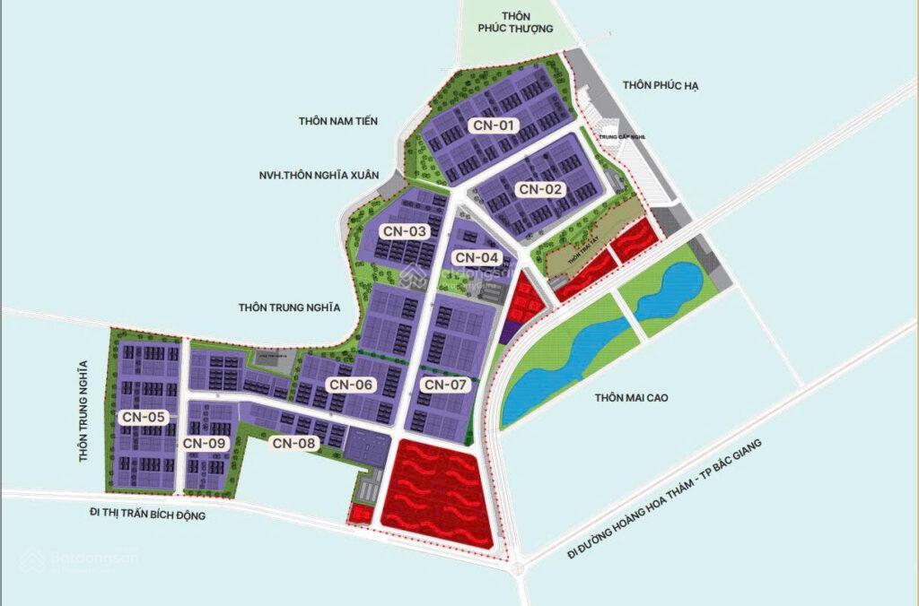 Khu công nghiệp song mai nghĩa trung bắc giang, lô đất diện tích nhỏ chỉ 5000m2