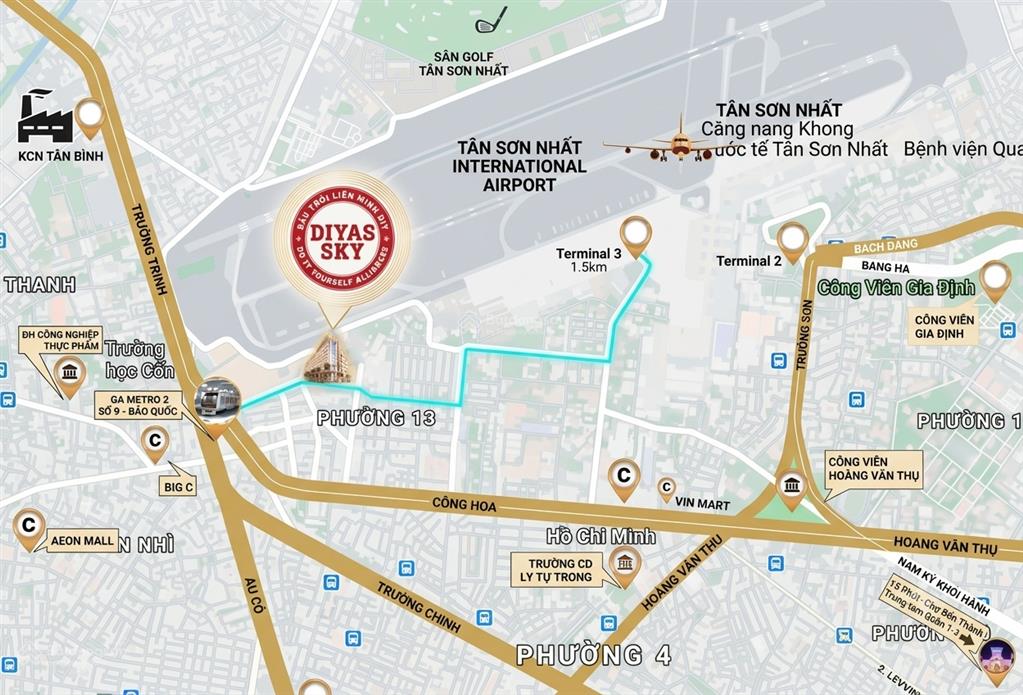 1 tỷ sở hữu căn hộ gần sân bay, ở tiện hơn đi thuê 0938 896 ***