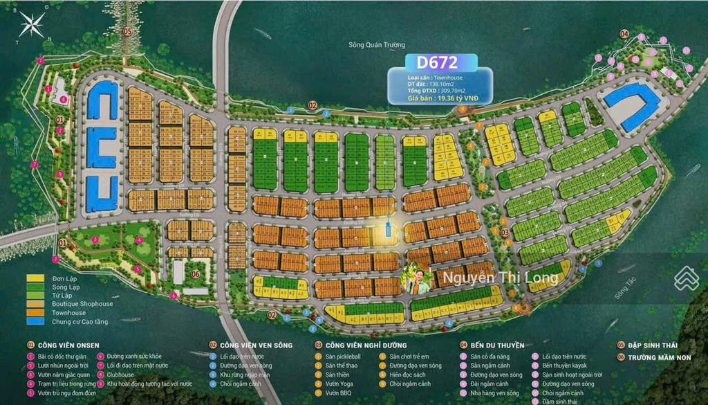 Căn liền kề đường d6 charmora city (sun nha trang)