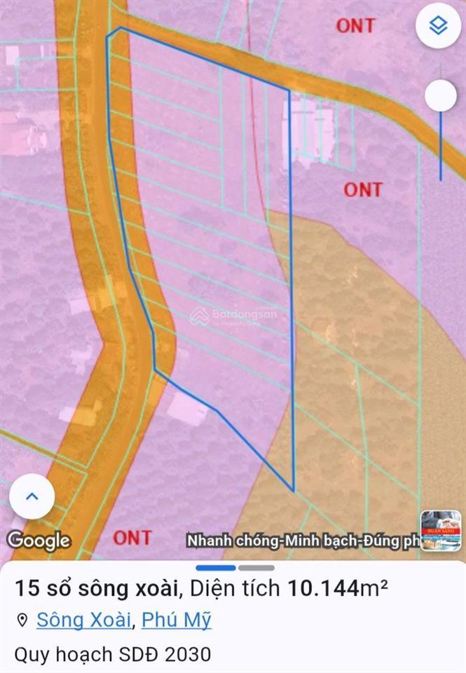 Bán 15 sổ, xã sông xoài, thành phố phú mỹ, giá ưu đãi chỉ với 21 tỷ, hơn 10000m2