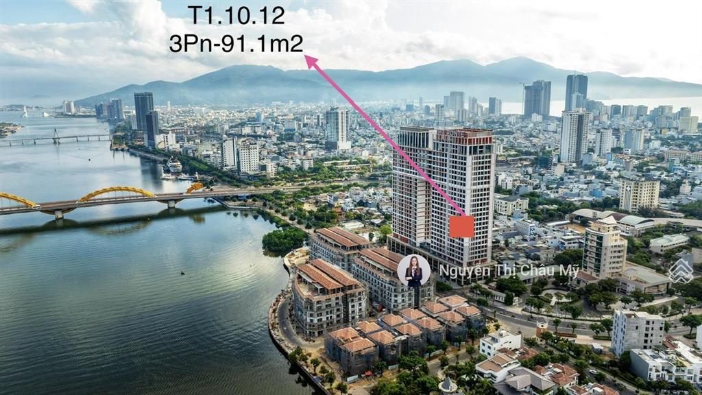 Căn hộ 3pn view trực diện sông hàn tầng 10 toà t1 sun ponte ms châu mỹ