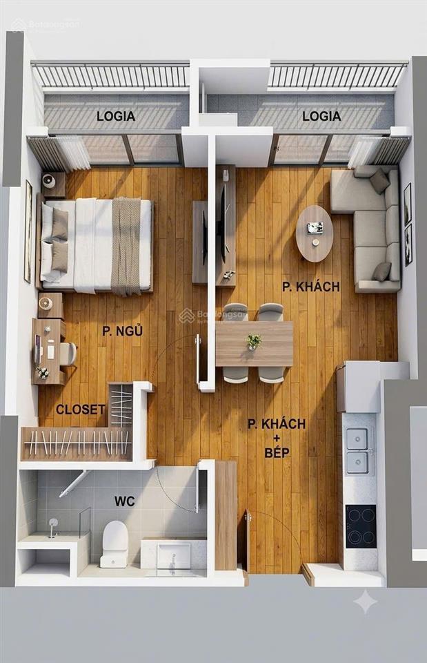 Cắt lỗ!!! 1pn, diện tích 43m², hướng đông bắc ld3 gần ga metro, tầng trung giá 2,83 tỷ thu nét