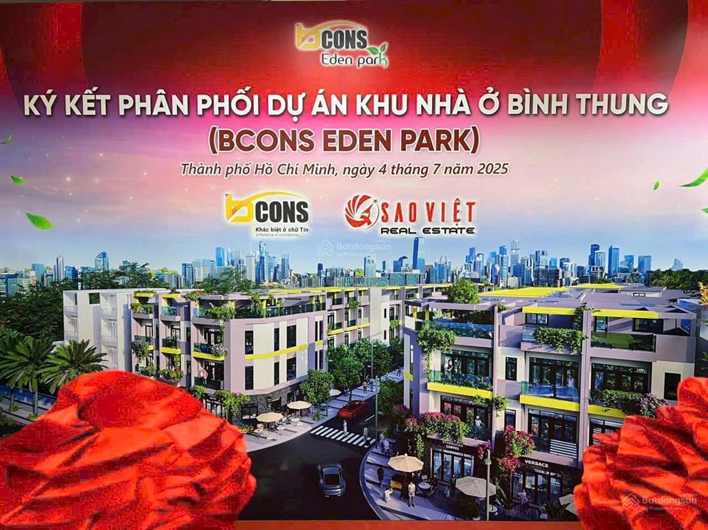 Mở bán shophouse bcons eden park khu dân cư bình thung phường đông hoà dĩ an 0903 066 ***