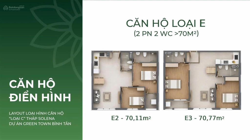 Bán căn góc 2pn block solena (b2) green town bình tân giá gốc cđt, ck đến 9%