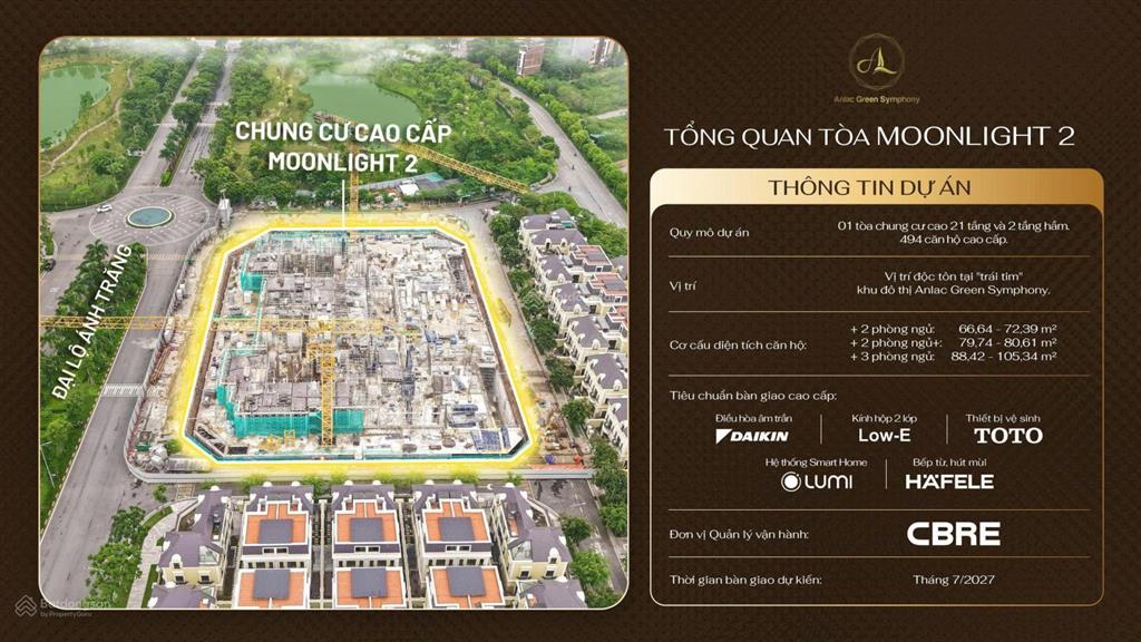 Kđt nghỉ dưỡng an lạc green symphony mở bán tòa đẹp moonlight ii chỉ hơn 4 tỷ