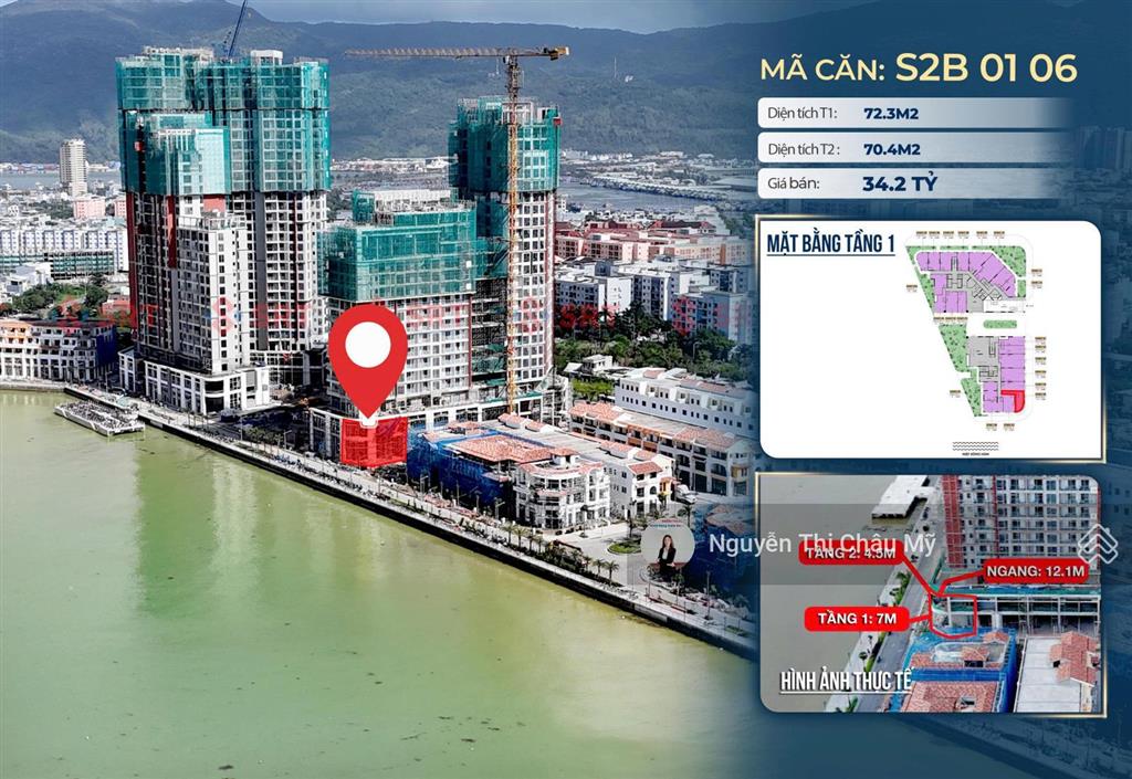 Shophouse khối đế symphony mặt sông hàn tòa s2 giá không chênh trực tiếp cđt châu mỹ srt