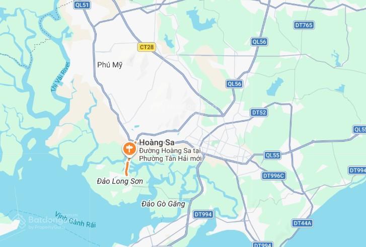 Đất thổ cư mặt tiền hoàng sa, p. tân hải hơn 1.000m2, gần ngã ba long sơn, giá 25 tỷ