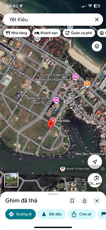 Lô đất mt yết kiêu, chỉ cách biển cửa đại 300m view công viên view sông cực đẹp