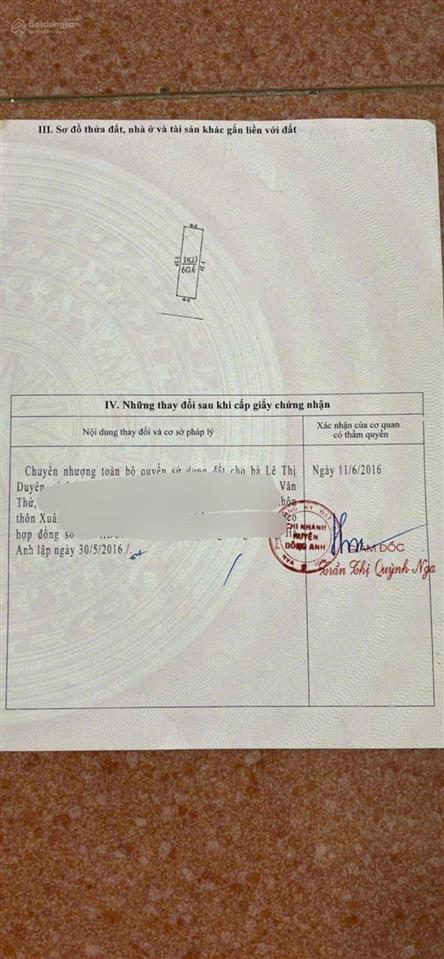 Bán đất đẹp xuân canh đông anh vị trí xuân canh, đông anh, hà nội diện tích 60m