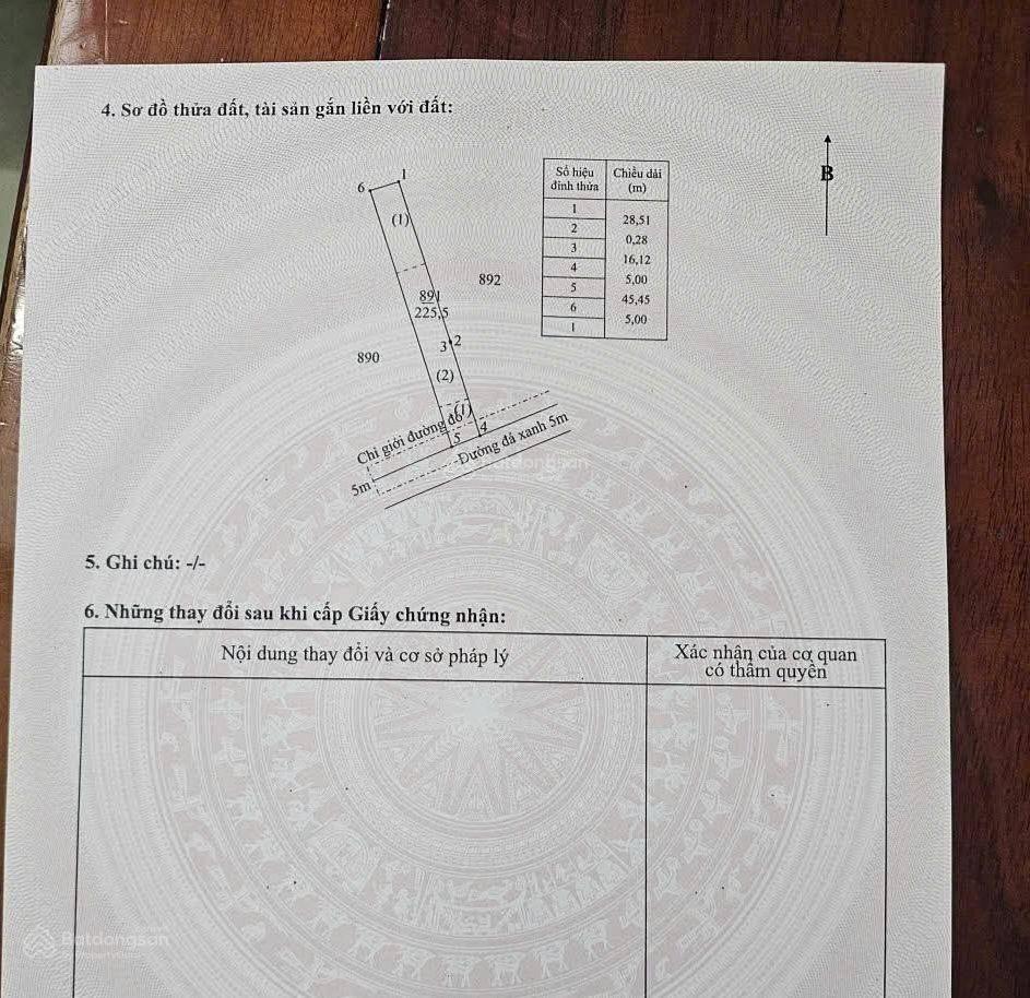 Đất 5 x 45m giá 1 tỷ 800. mặt tiền đường nhựa thông. gần chợ đình. 8 phút qua đến hóc môn tp.hc