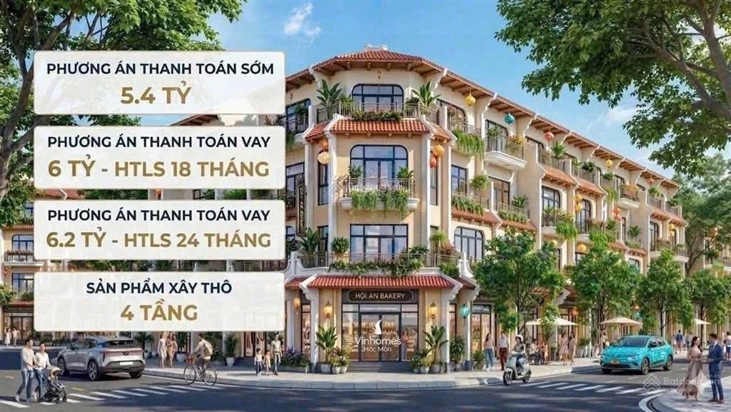 Bán nhà phố giãn xây vinhomes saigon park 50m, dt xây 146m, giá bán chỉ 5ty250 giá tốt