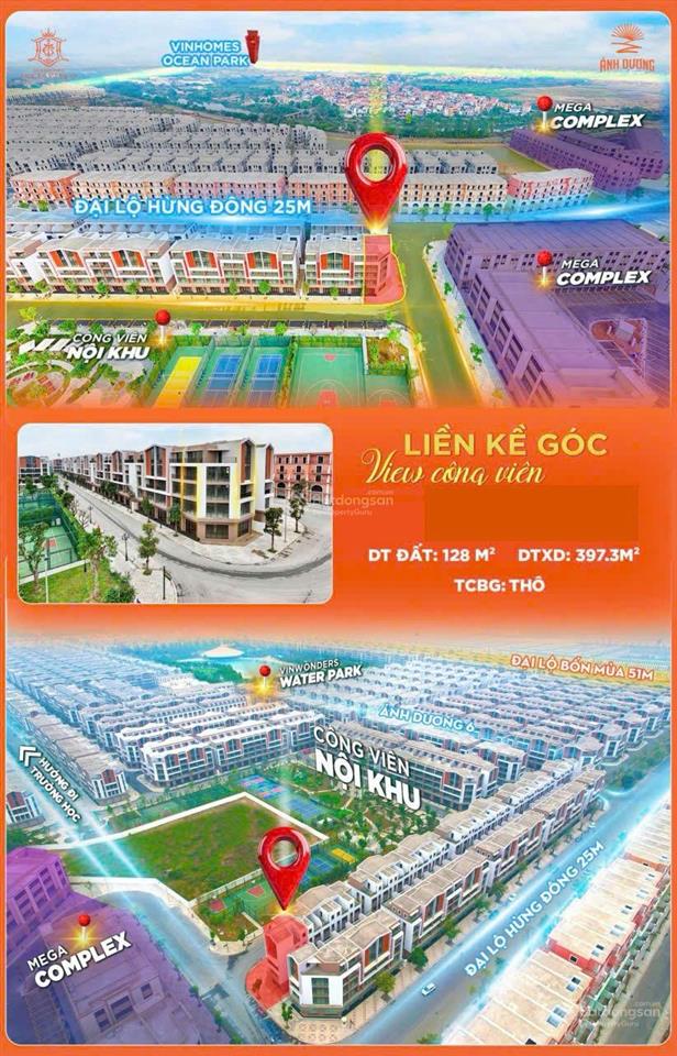 Duy nhất căn góc 128m view công viên rẻ nhất vin ocp3 giá chỉ hơn 16 tỷ, rẻ như căn thường