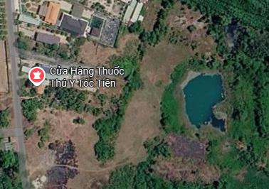 Đất đối diện mặt tiền đường hắc dịch tóc tiên.