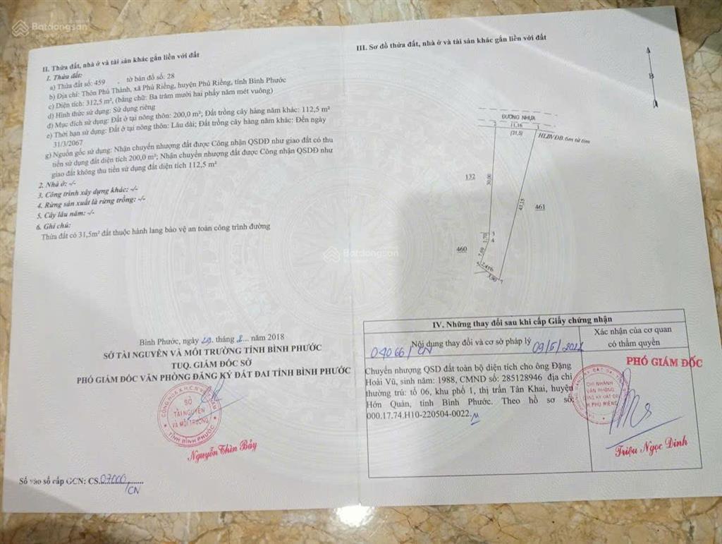 Ngợp bank bán gấp lô đất đẹp phú riềng (bình phước) chỉ 500 triệu!