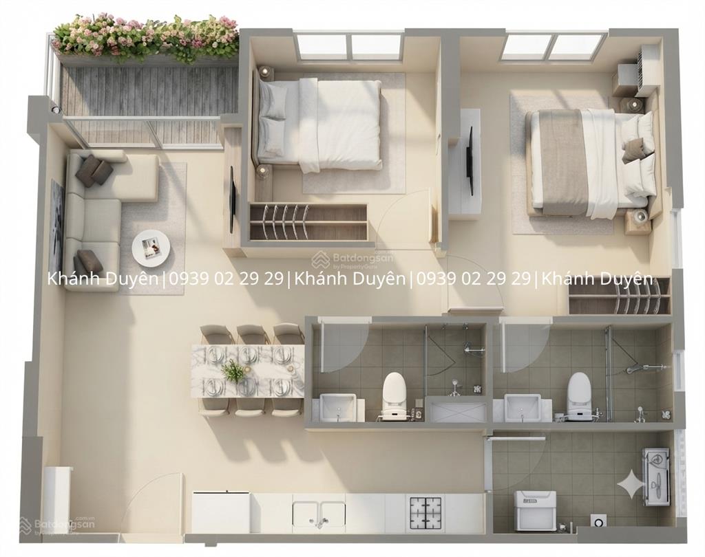 Trellia cove cđt căn góc 2pn 73m2 giá tốt